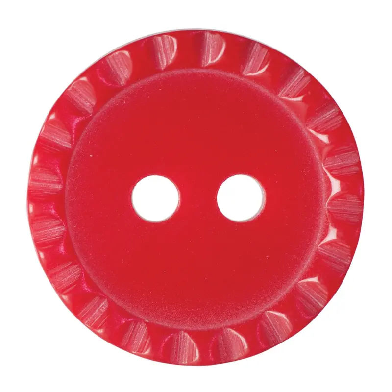 Red Crimped Edge Buttons 1