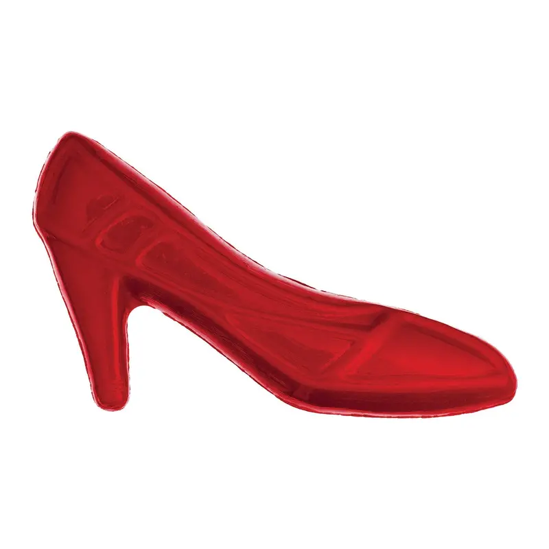 Red Novelty Stiletto Shoe Shape Buttons 1