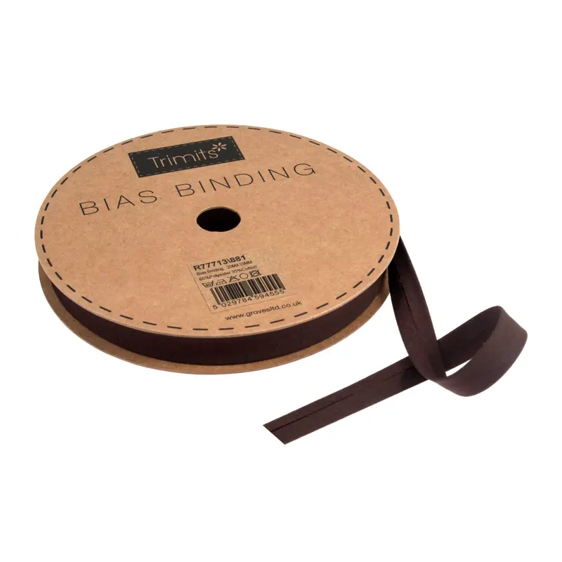Rich Chocolate Bias Binding | Narrow 1