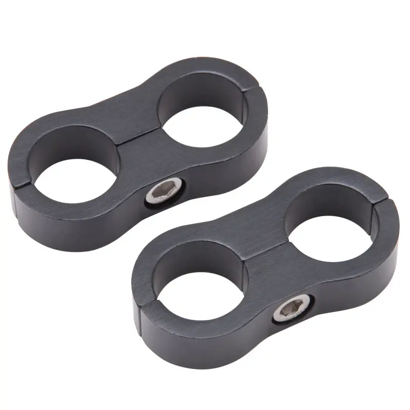 Russell Hose Separator For -8 Braided Hose - Black Anodized (2 Pack) 1