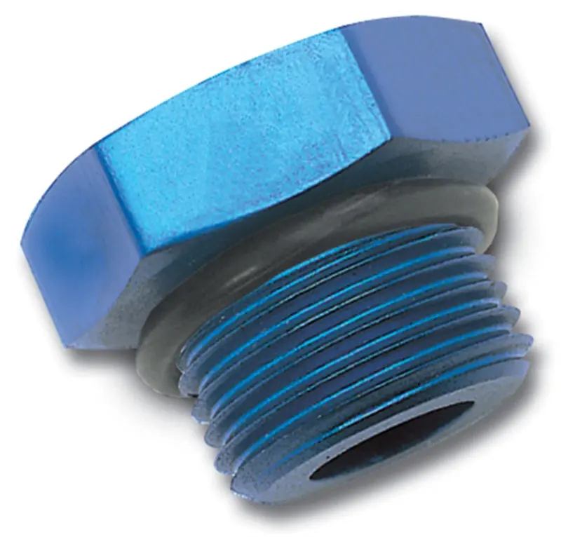 Russell Performance -12 An Straight Thread Plug (Blue) 1