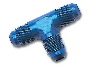 Russell Performance -12 An To 3/4In Npt Flare To Pipe Tee Fitting 2