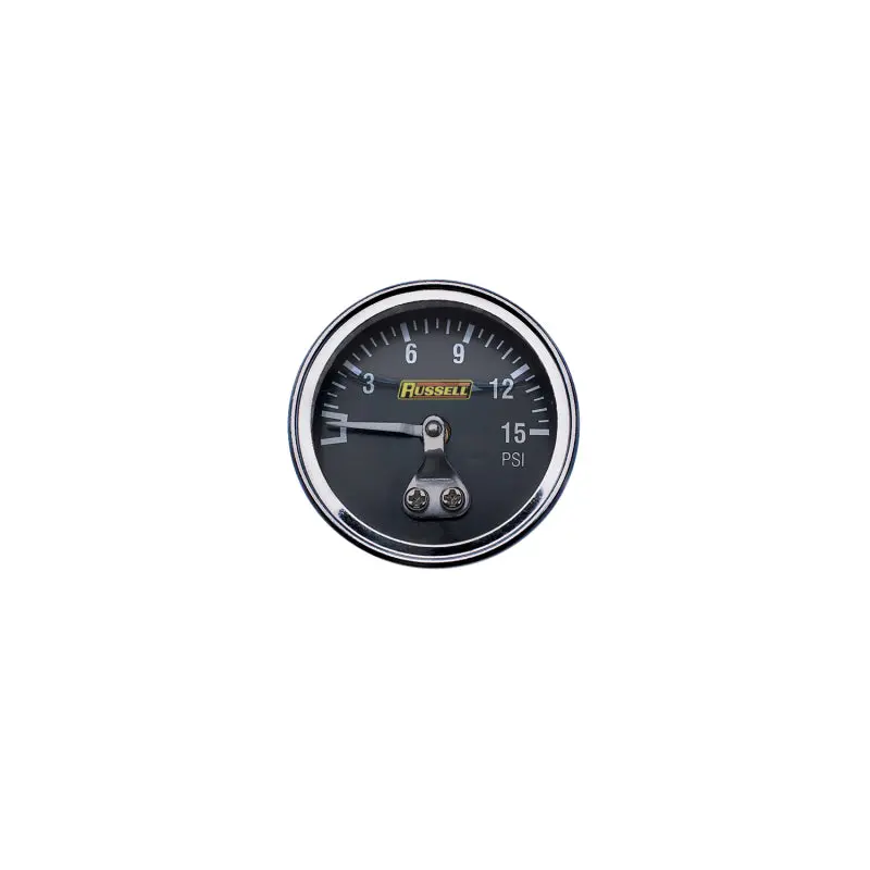 Russell Performance 15 Psi Fuel Pressure Gauge (Liquid-Filled) 2