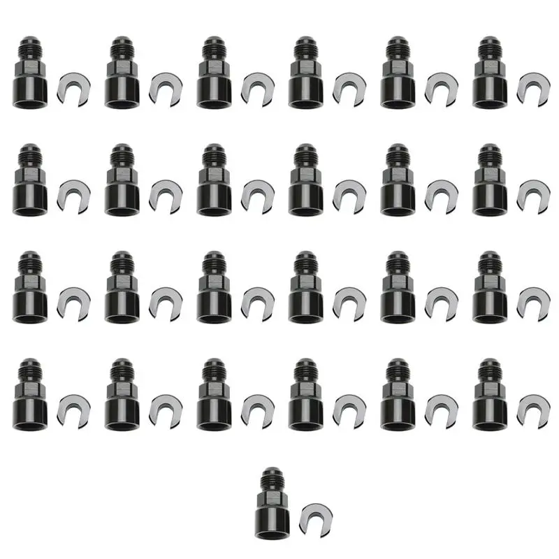 Russell Performance -6 An Male To 3/8In Sae Quick-Disc Female Efi Adapter Fitting(Bulk Qty 25)-Black 1