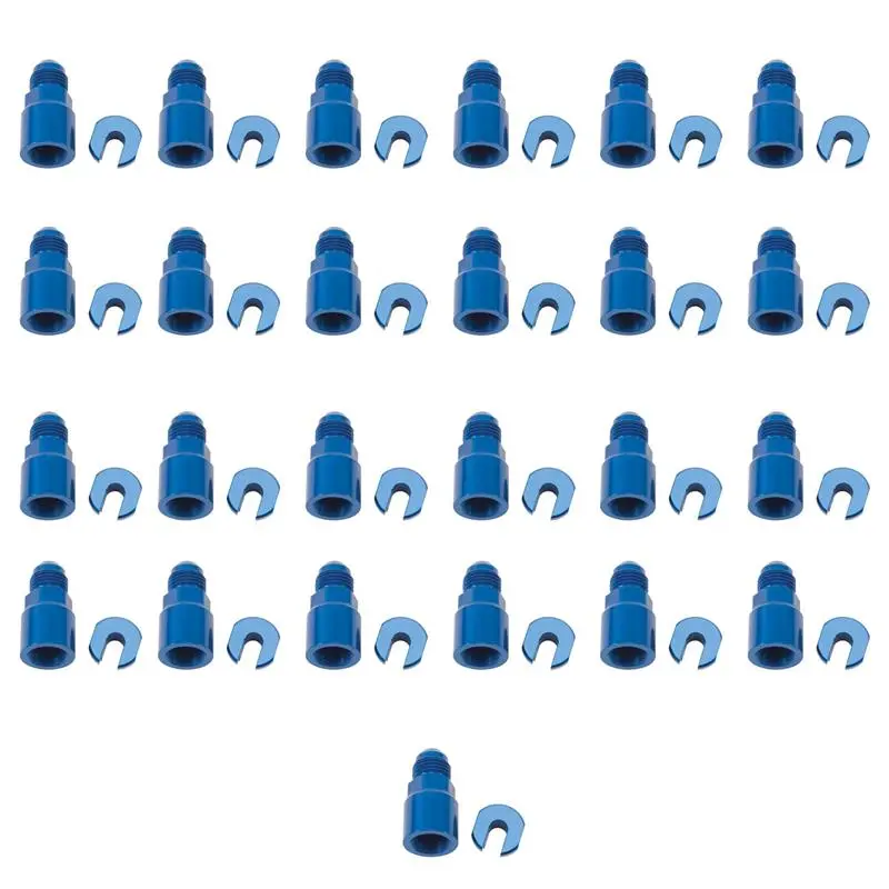 Russell Performance -6 An Male To 3/8In Sae Quick-Disc Female Efi Adapter Fitting(Bulk Qty 25)-Blue 1