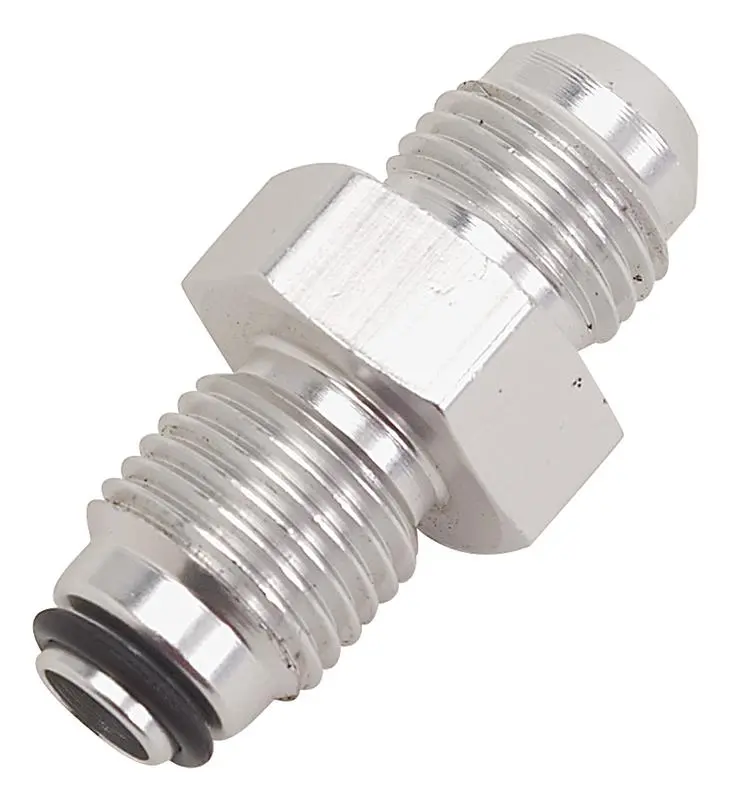 Russell Performance -6 An (Male To 5/8In-18 O-Ring Seal) Power Steering Adapter. Clear Anodized 2