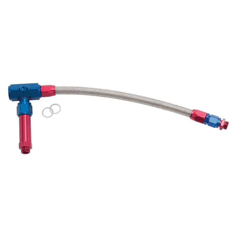 Russell Performance -6 An To 3/8In Female Npt Proflex Demon Carb Dual Inlet Carb Kit (Red/Blue) 1