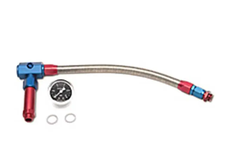 Russell Performance -6 An To 3/8In Female Npt Proflex Demon Carb Dual Inlet Carb Kit (Red/Blue) 2