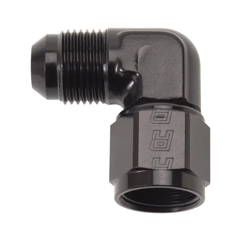 Russell Performance -8 An 90 Degree Male An To Female An Fitting (Black) 1