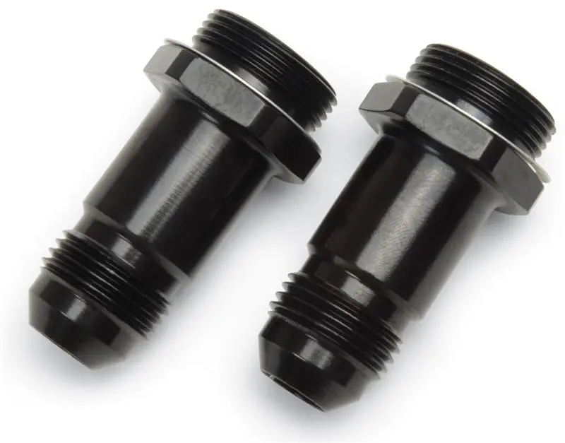 Russell Performance -8 An Carb Adapter Fittings (2 Pcs.) (Black) 2
