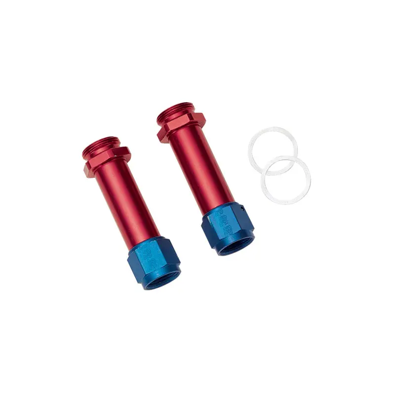 Russell Performance -8 An Carb Inlet Fittings (2 Pcs.) (Red/Blue) 1