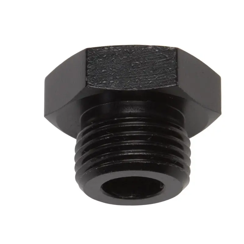 Russell Performance -8 An Straight Thread Plug (Black) 1
