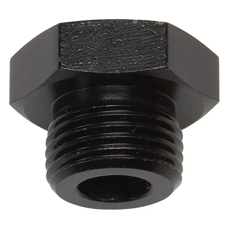 Russell Performance -8 An Straight Thread Plug (Black) 2