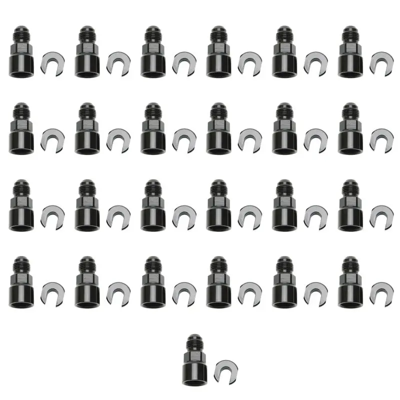 Russell Performance Adapter -6 An Male To 5/16In Quick Disconnect Female Screw - Black (Bulk Pkg 25) 1