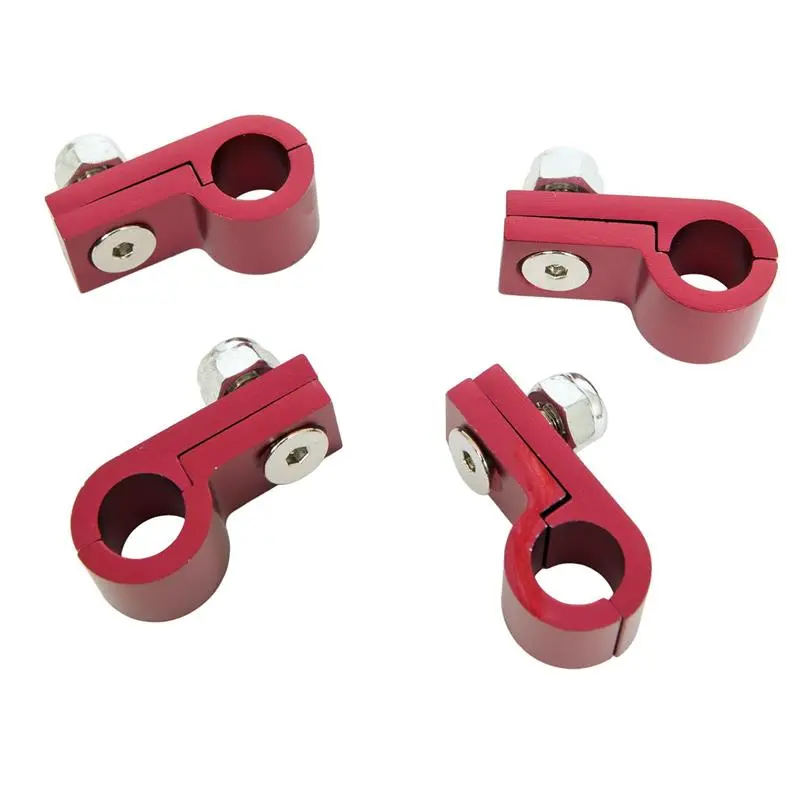 Russell Performance Aluminum -8An Line Clamp Black Anodized Finish 2