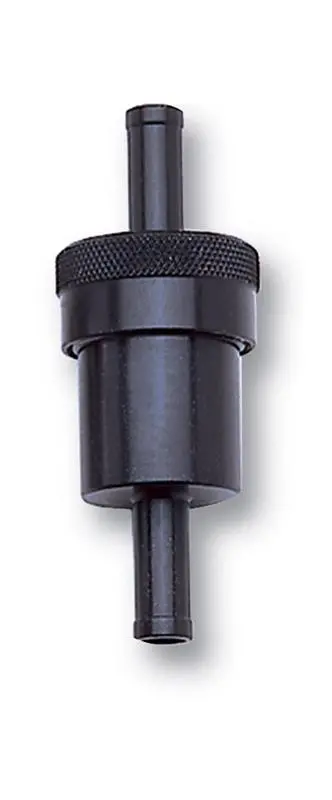 Russell Performance Black Street Fuel Filter (3In Length 1-1/8In Diameter 3/8In Inlet/Outlet) 1