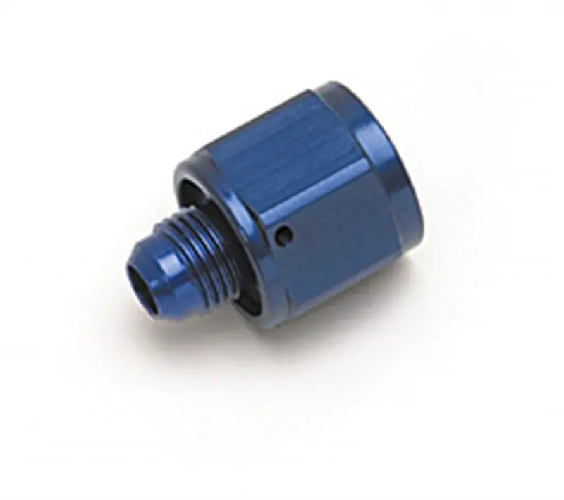 Russell Performance Blue Anodized -6 Tube Coupling Nut W/ Flared Reducer To -4 An Male 1