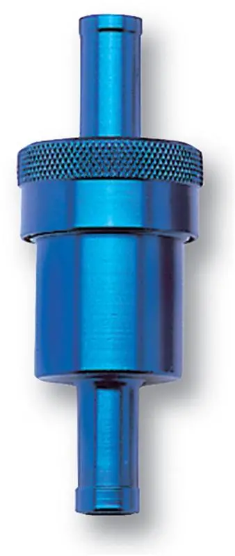 Russell Performance Blue Street Fuel Filter (3In Length 1-1/8In Diameter 5/16In Inlet/Outlet) 1