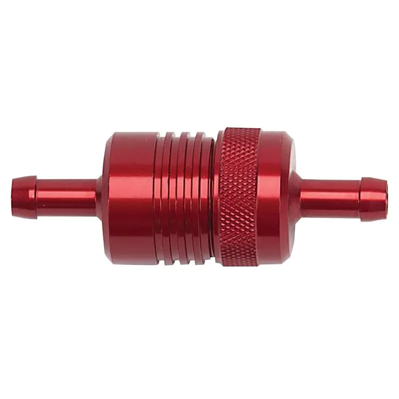 Russell Performance Red Street Fuel Filter (3In Length 1-1/8In Diameter 5/16In Inlet/Outlet) 1