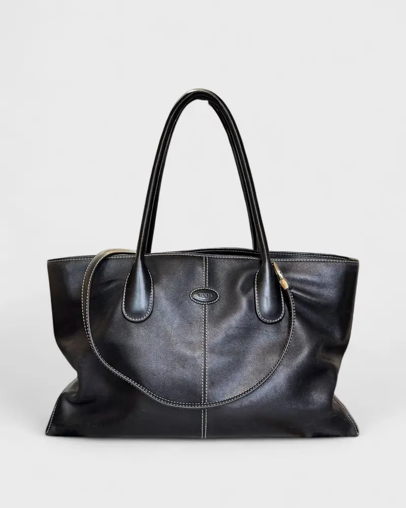 Sac À Main Cuir Noir Tods 1