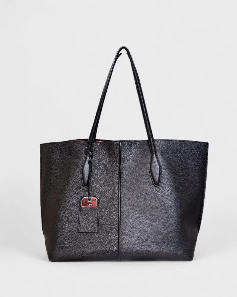 Sac À Main En Cuir Noir Tod’S 1