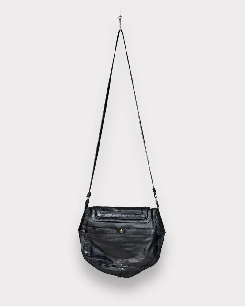 Sac Bandoulière En Cuir Noir, Jerome Dreyfuss 2
