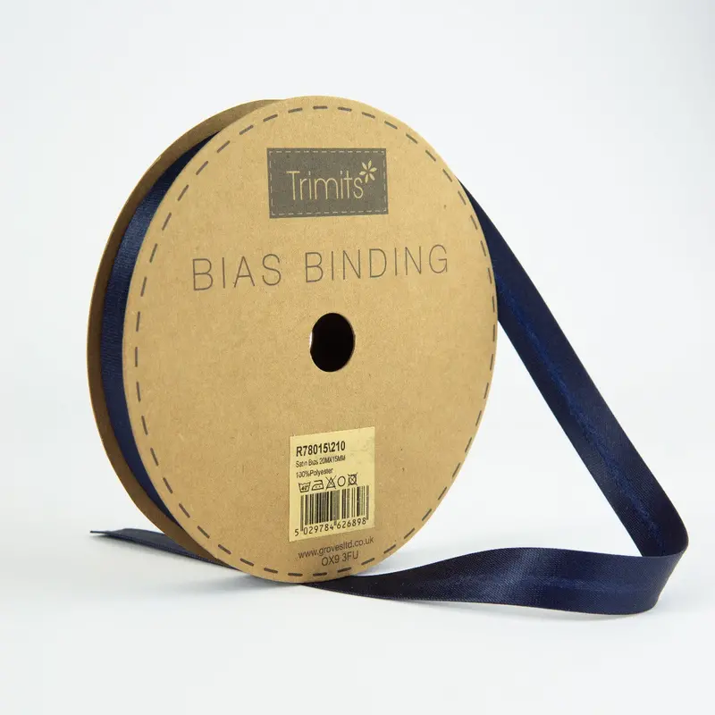 Satin Bias Binding | 210 Navy 2