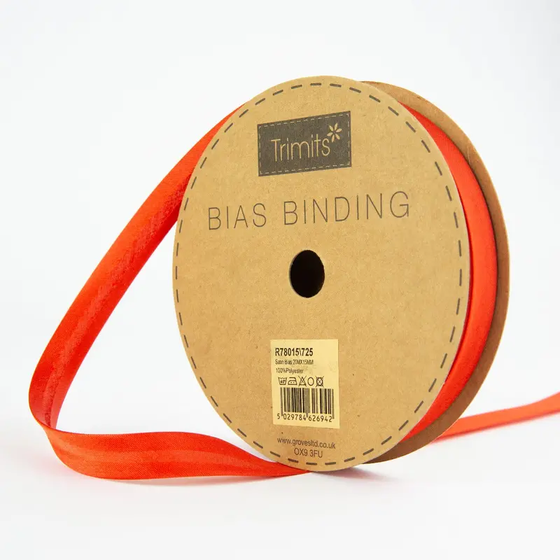 Satin Bias Binding | 725 Red 2