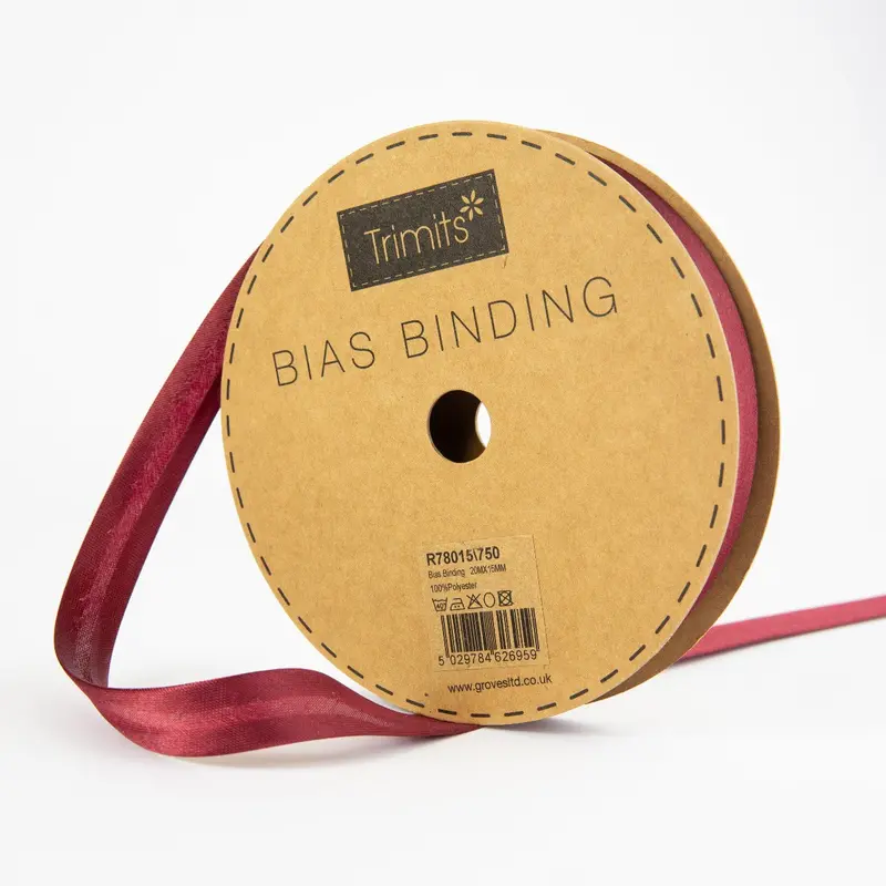 Satin Bias Binding | 750 Burgundy 2