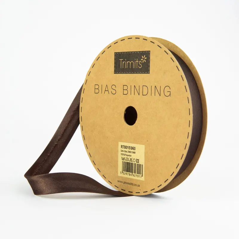 Satin Bias Binding | 960 Brown 2