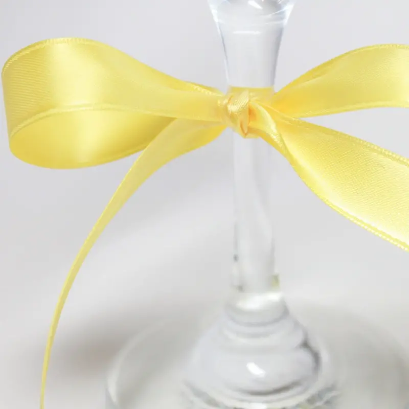 Satin Ribbon - Lemon Colour 12 1