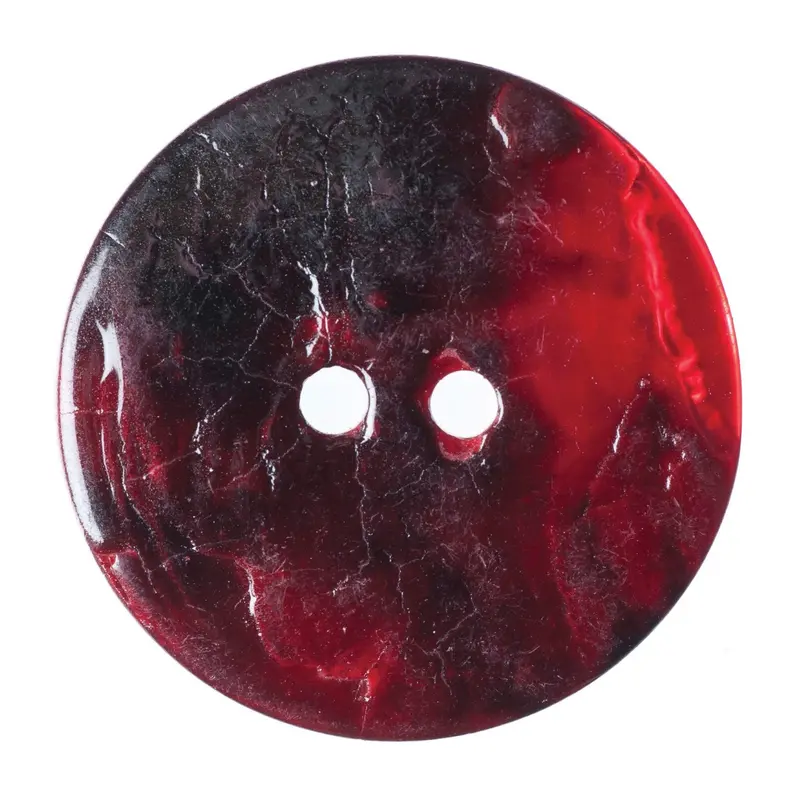 Scarlet Red Shell Buttons 22.5Mm Size 1