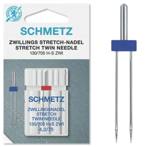Schmetz Sewing Machine Twin Needles For Stretch Fabric 2
