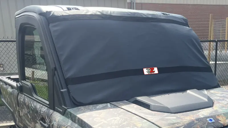Seizmik 16-25 Can-Am Defender Hd10 Windshield Protector - Black 1