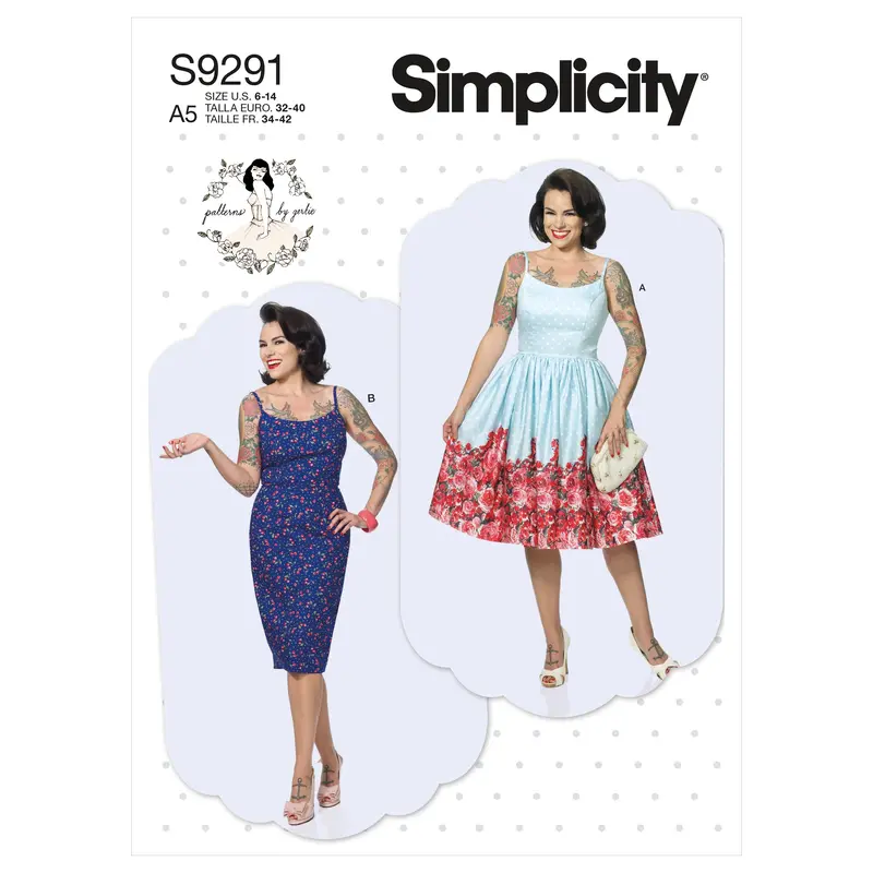 Simplicity 1950'S Sewing Pattern 9291 Fifties Dresses 2