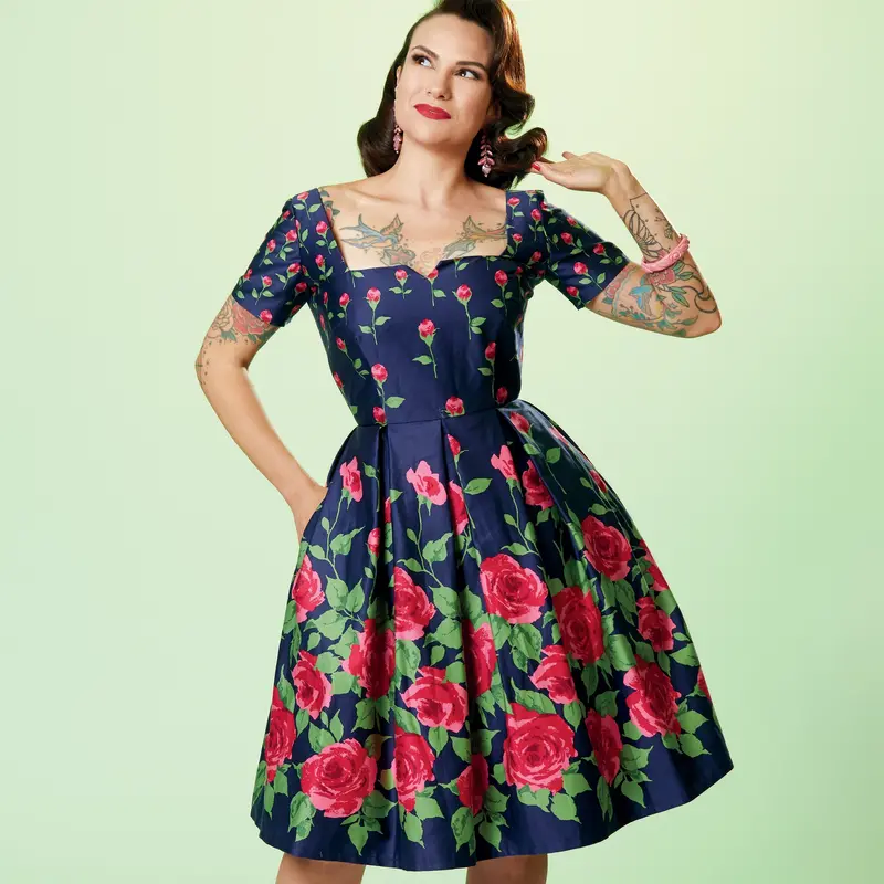 Simplicity 1950'S Sewing Pattern 9294 Vintage Dress 1