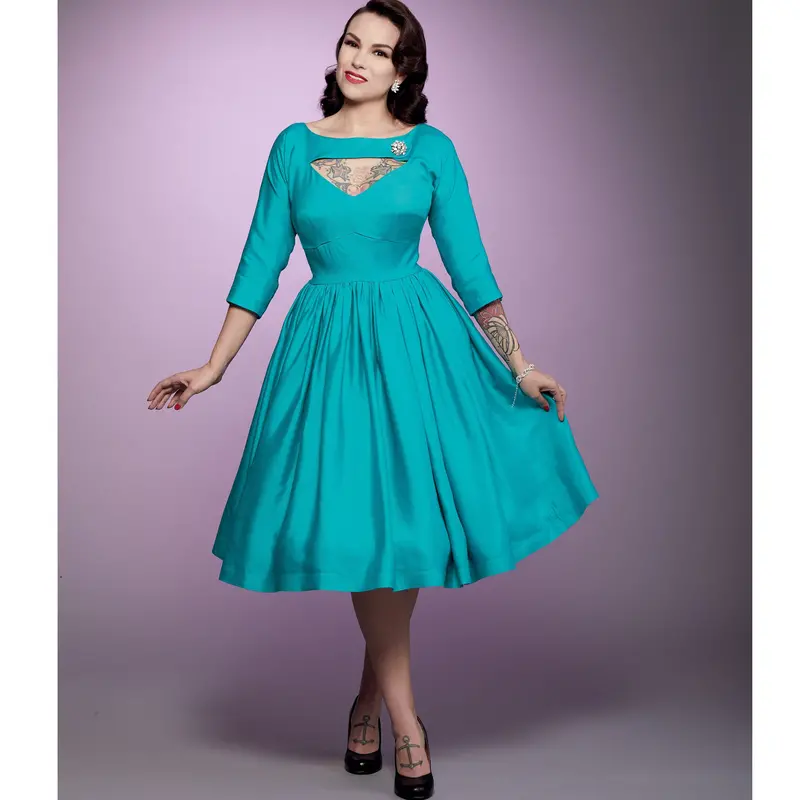 Simplicity 1950'S Sewing Pattern 9296 Vintage Dress 1
