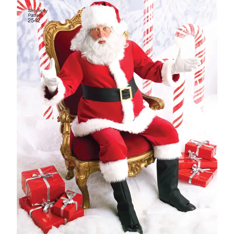Simplicity 2542 Father Christmas Costumes Pattern | By Andrea Schewe 1