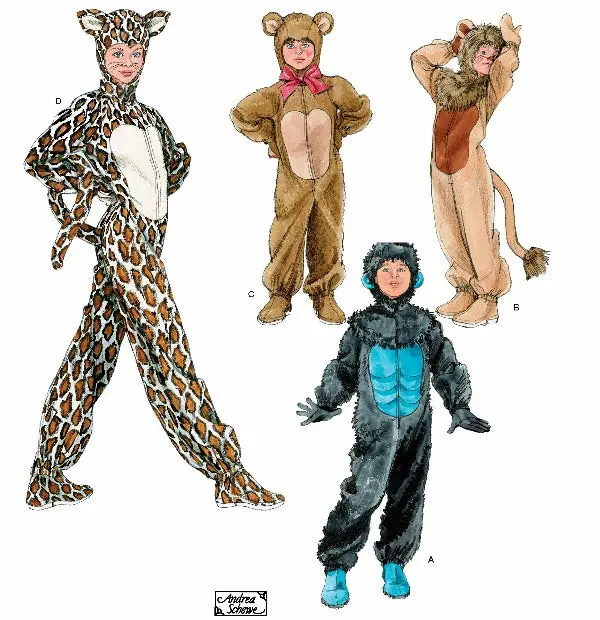 Simplicity 2855 Child's Animal Costume Pattern 2