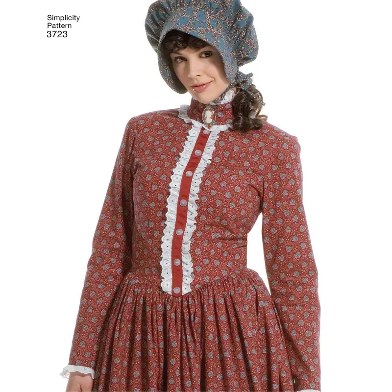 Simplicity 3723 18Th/19Th Century Long Dresses Pattern 1