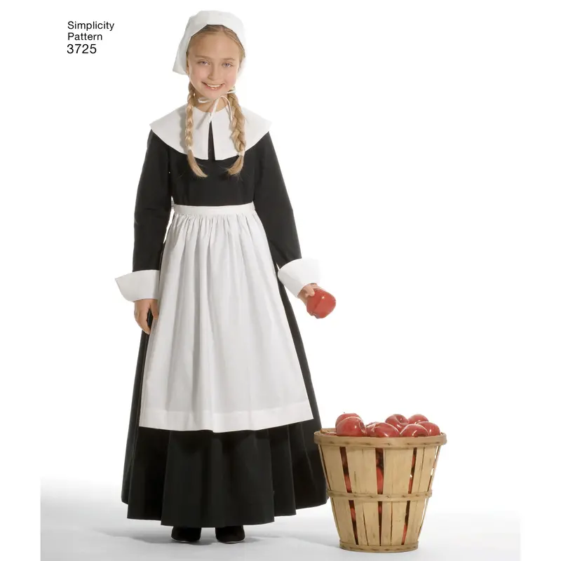 Simplicity 3725 Pilgrim / Colonial Costume Pattern 1