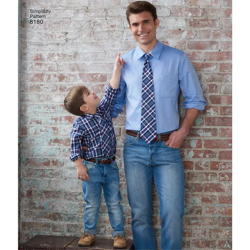 Simplicity 8180 Boys / Mens Shirt Pattern 1