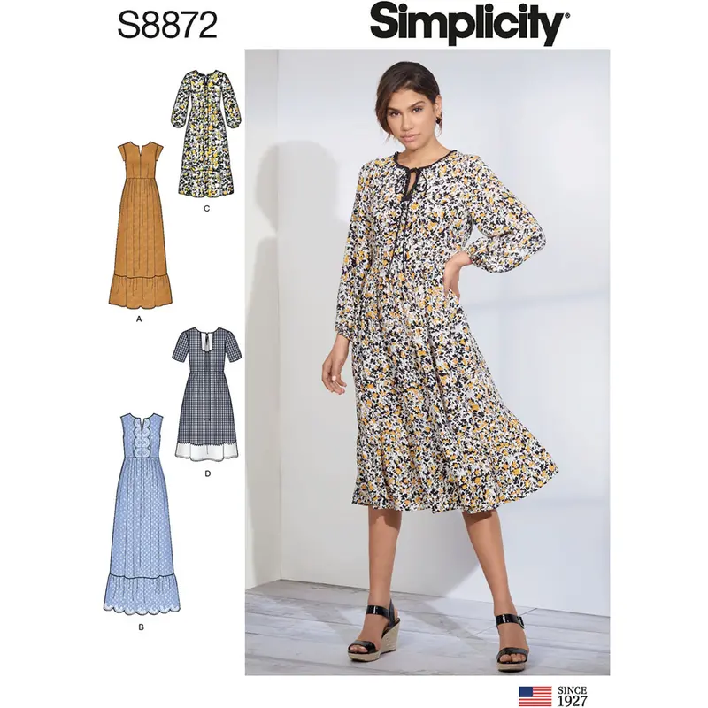 Simplicity 8872 Misses' Pullover Dress 2