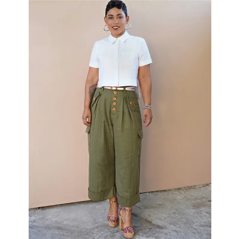 Simplicity 8889 Misses' Shirt And Wide Leg Pants 1