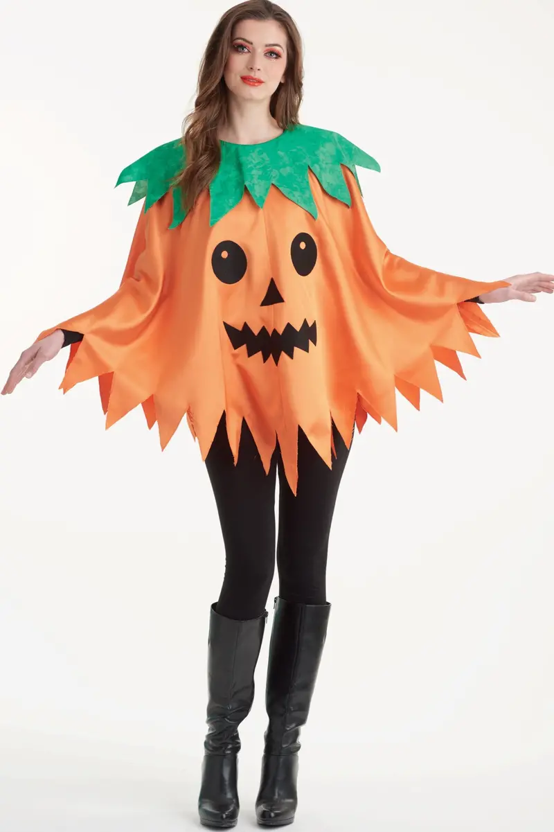 Simplicity 9169 Misses' Pumpkin Poncho Costumes 1