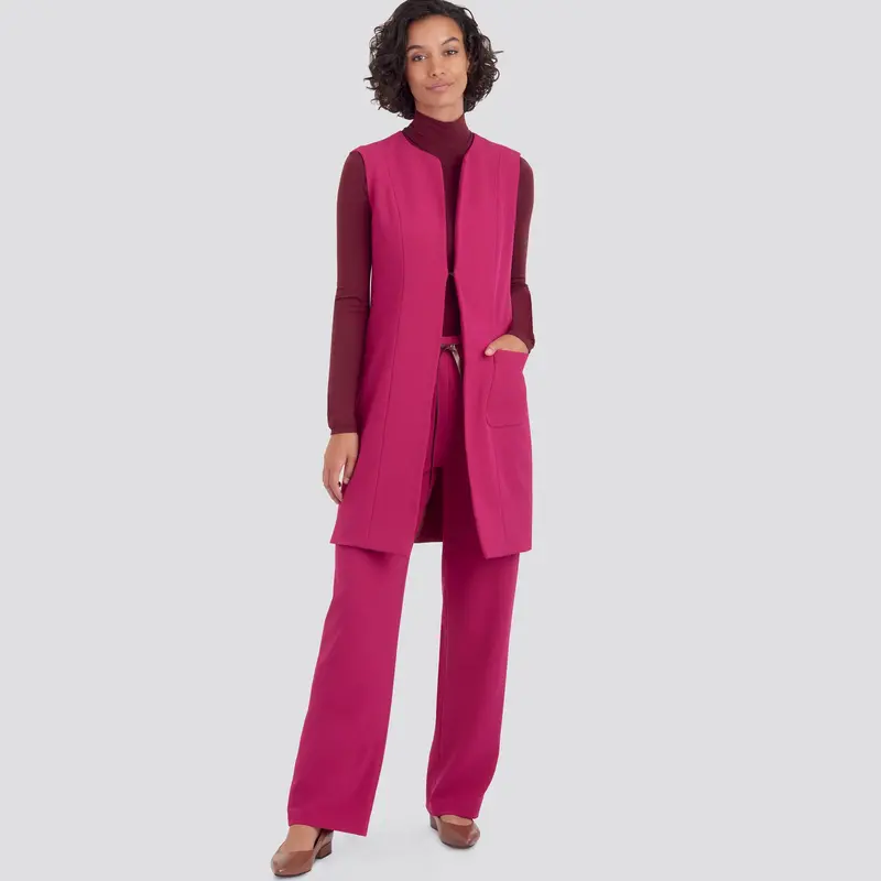 Simplicity 9184 Misses' And Women's Waiscoat And Trousers Sewing Pattern 1