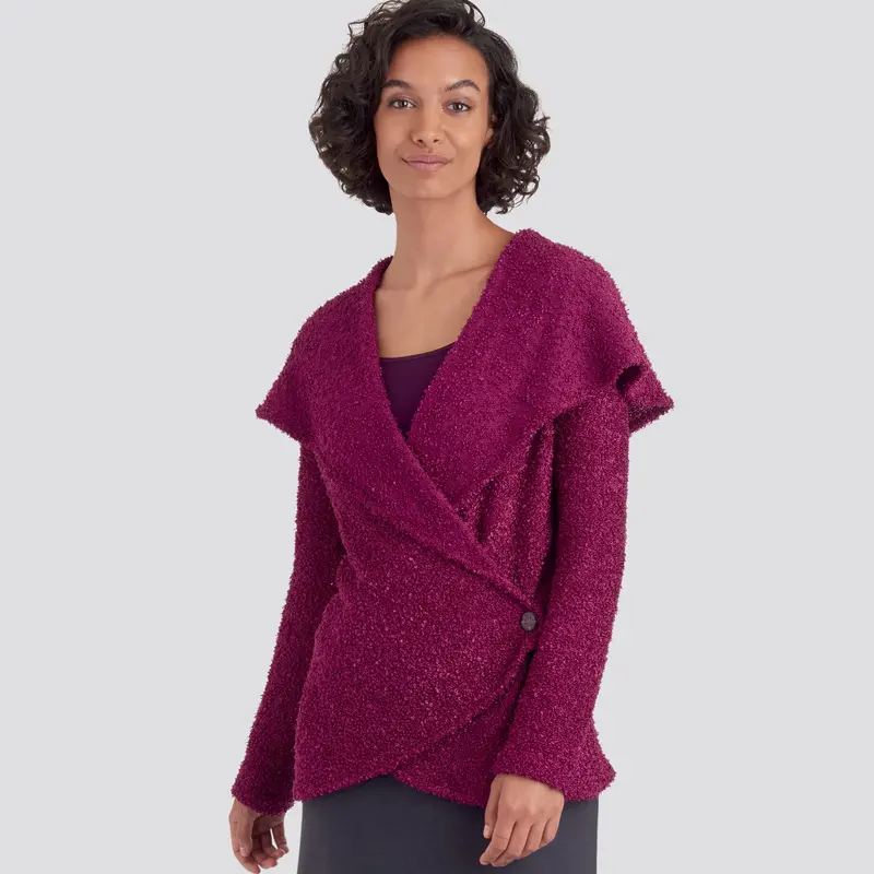 Simplicity 9189 Misses' Knit Wrap Jacket Sewing Pattern 1