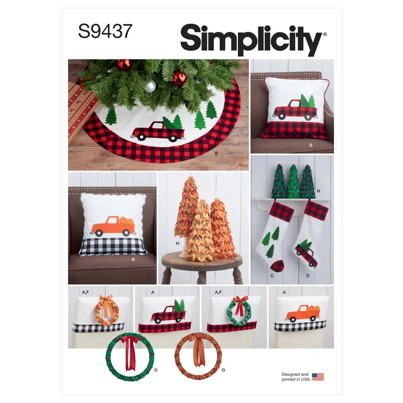 Simplicity 9437 Christmas Decorations Sewing Pattern 2