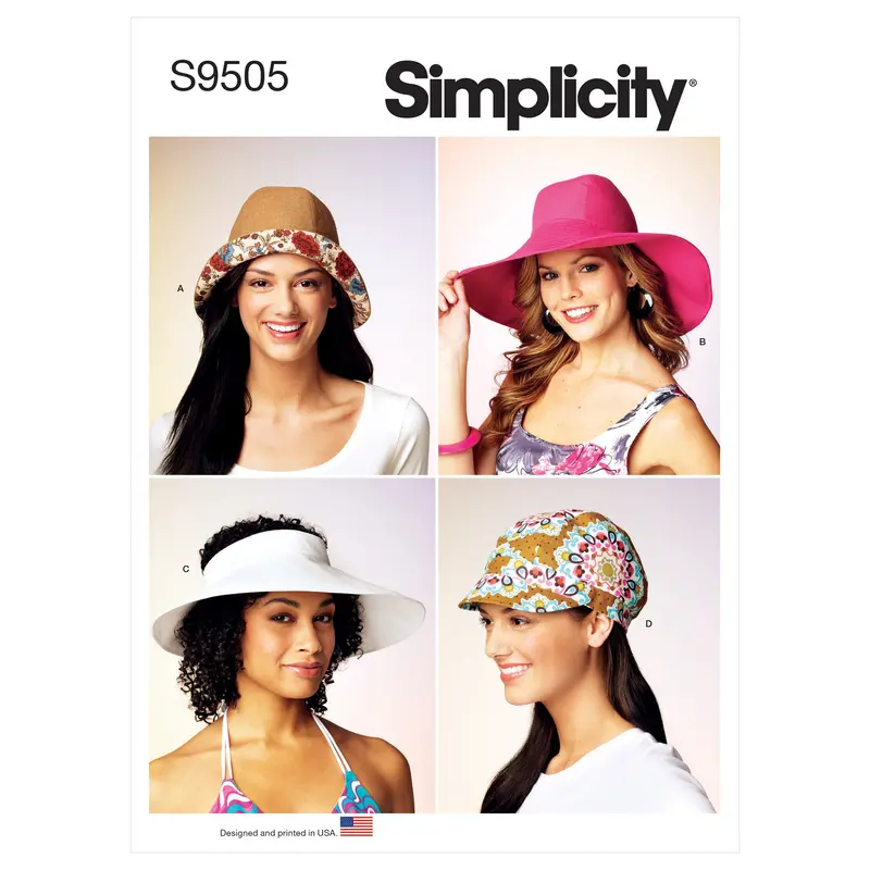 Simplicity 9505 Hats In Four Styles Pattern 2