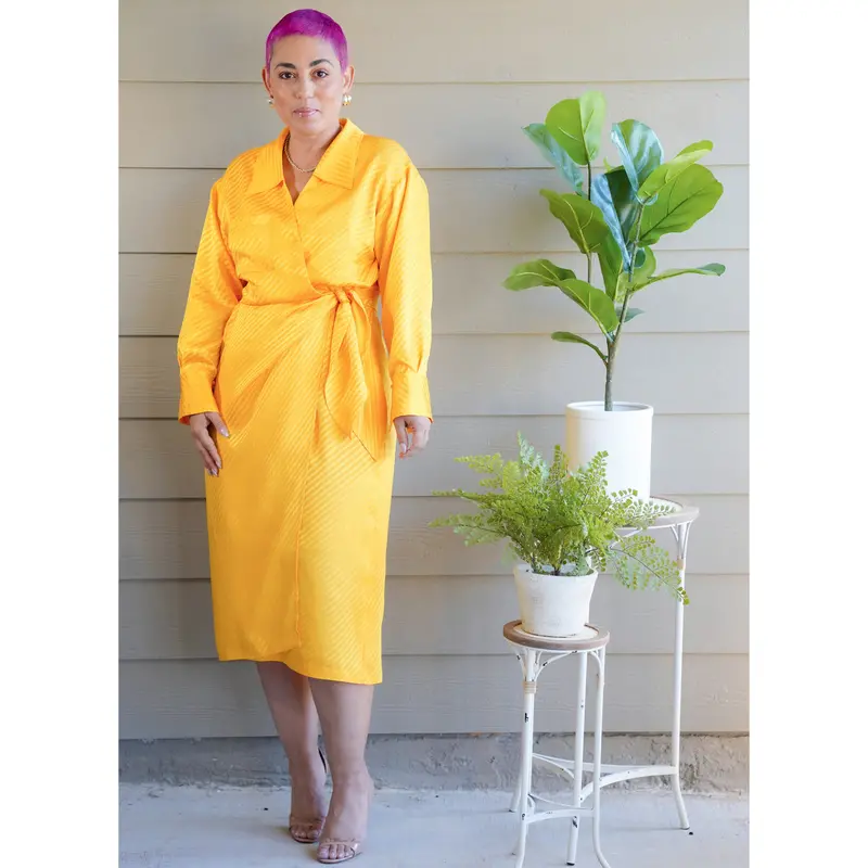 Simplicity 9539 Wrap Dress Pattern By Mimi G 1